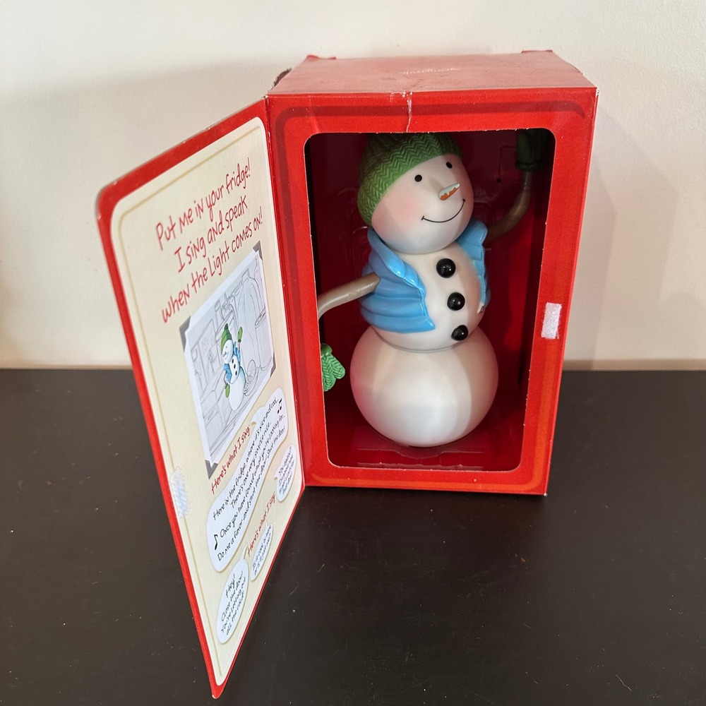 Hallmark Singing Speaking Fridge Snowman Light Activated Christmas Decor